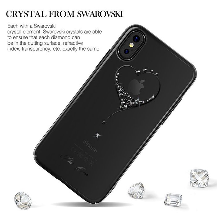 Чехол накладка Swarovski Kingxbar Wish Series для iPhone Xs Max Черный - Изображение 110339