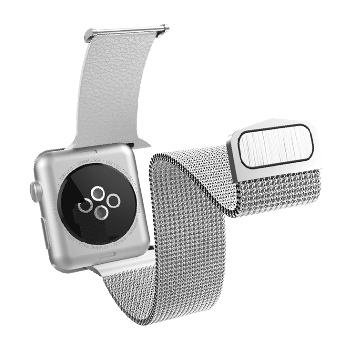 Ремешок X-Doria Hybrid Mesh для Apple Watch 3 / 2 / 1 (42мм) Серебро - Изображение 101533