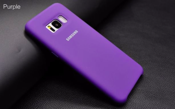 Силиконовый чехол накладка для Samsung Galaxy S8 Plus Фиолетовый