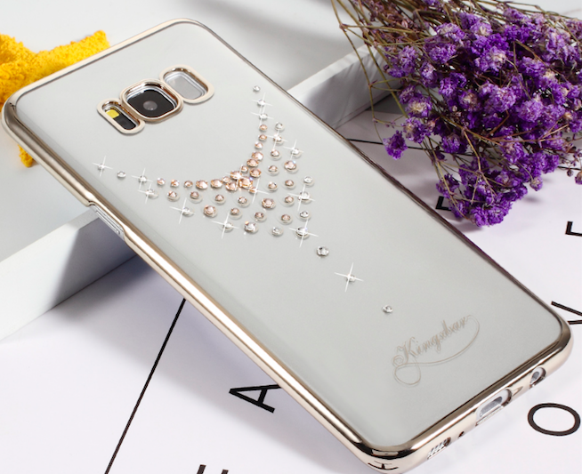 Чехол накладка Swarovski Kingxbar Dew для Samsung Galaxy S8 Plus Золото - Изображение 101831