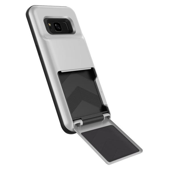 Чехол накладка VRS Design Damda Folder для Samsung Galaxy S8 Plus Серебро - Изображение 103159
