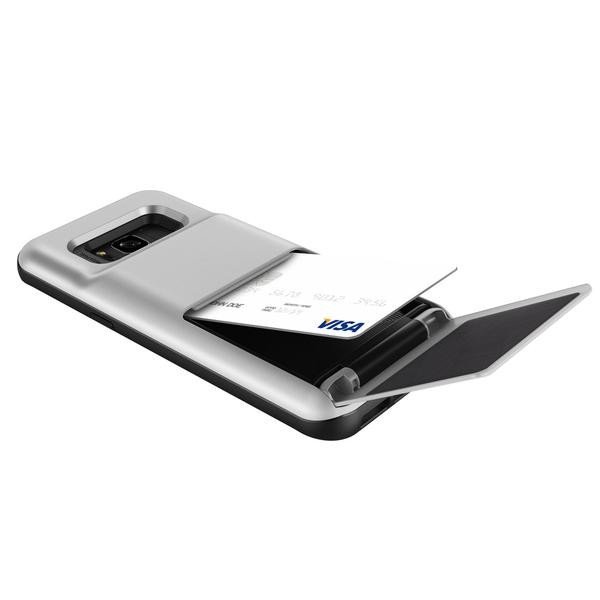 Чехол накладка VRS Design Damda Folder для Samsung Galaxy S8 Plus Серебро - Изображение 103162