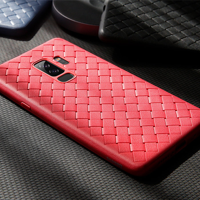 Чехол накладка Baseus BV Weaving Case для Samsung Galaxy S9 Красный - Изображение 103312