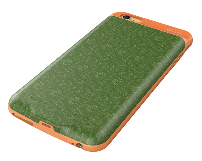 Внешний аккумулятор - Чехол Baseus Power Bank Case для iPhone 6S/6 Зеленый - Изображение 11073