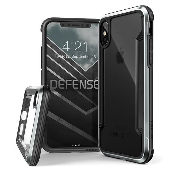 Противоударный чехол X-Doria Defense Shield для iPhone X Серебро - Изображение 113882