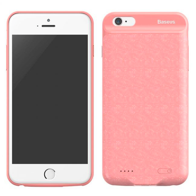 Внешний аккумулятор - Чехол Baseus Power Bank Case для iPhone 6S/6 Розовый - Изображение 11083