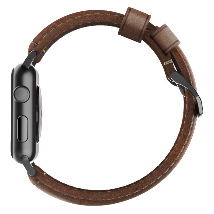 Кожаный ремешок Nomad Traditional для Apple Watch (44мм) Черная застежка - Изображение 114482