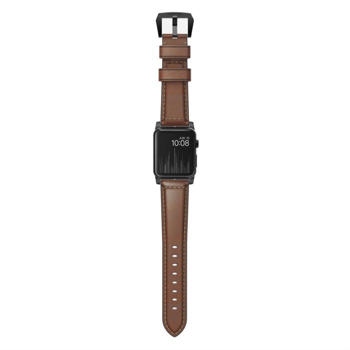 Кожаный ремешок Nomad Traditional для Apple Watch (44мм) Черная застежка - Изображение 114488