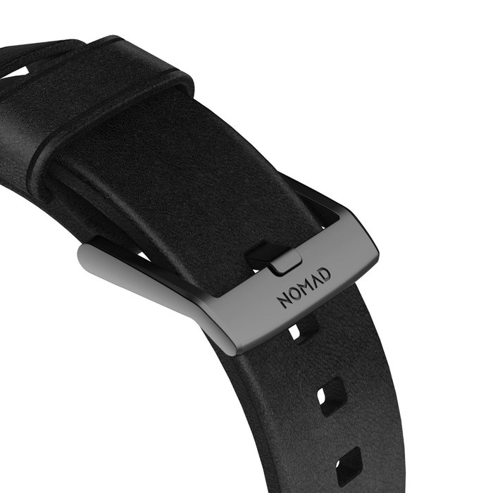 Кожаный ремешок Nomad Modern для Apple Watch (42мм) Черный с черной застежкой - Изображение 114575