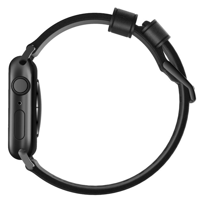 Кожаный ремешок Nomad Modern для Apple Watch (42мм) Черный с черной застежкой - Изображение 114581