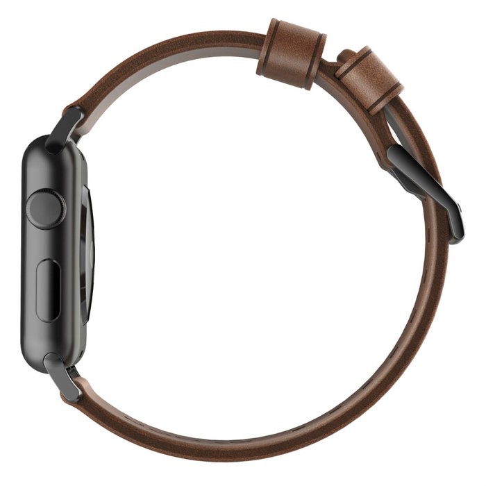 Кожаный ремешок Nomad Modern для Apple Watch (44мм) Черная застежка - Изображение 114629