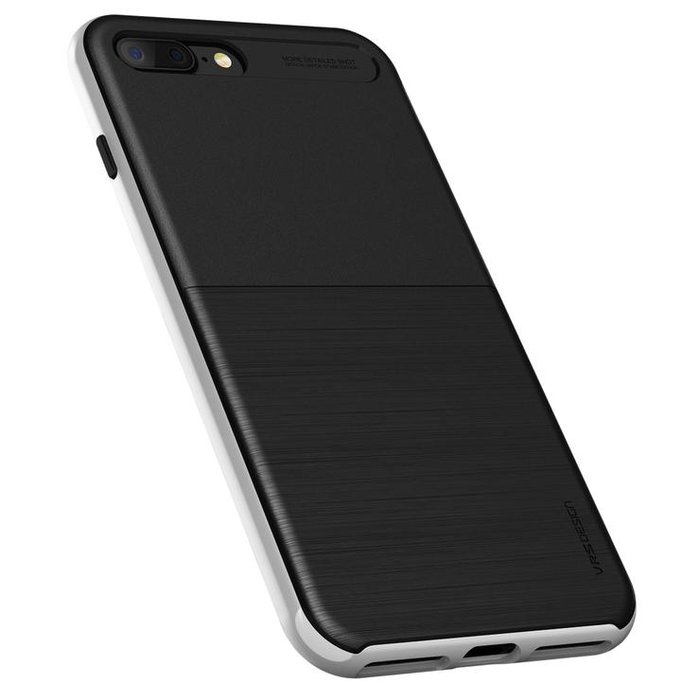 Противоударный чехол накладка VRS Design High Pro Shield для iPhone 8 Plus Черный-серебро - Изображение 114842