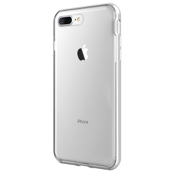 Прозрачный чехол накладка VRS Design Crystal Bumper для iPhone 8 Plus Серебро - Изображение 114890
