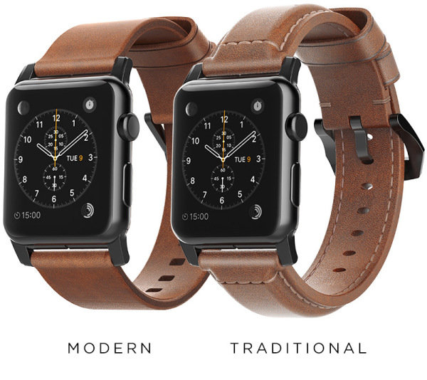 Ремешок кожаный Nomad Traditional для Apple Watch (38мм) Черная застежка - Изображение 115445