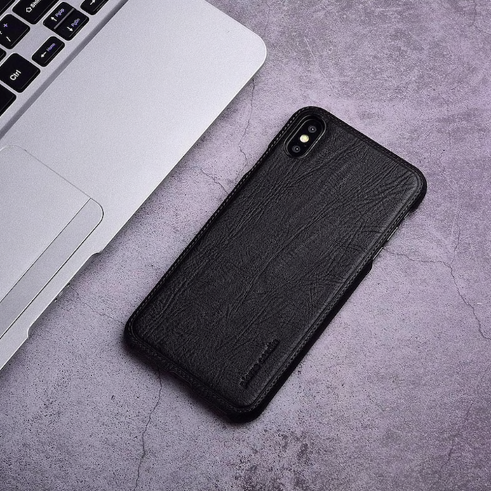 Кожаный чехол накладка Pierre Cardin для iPhone Xs Max Черный - Изображение 115610