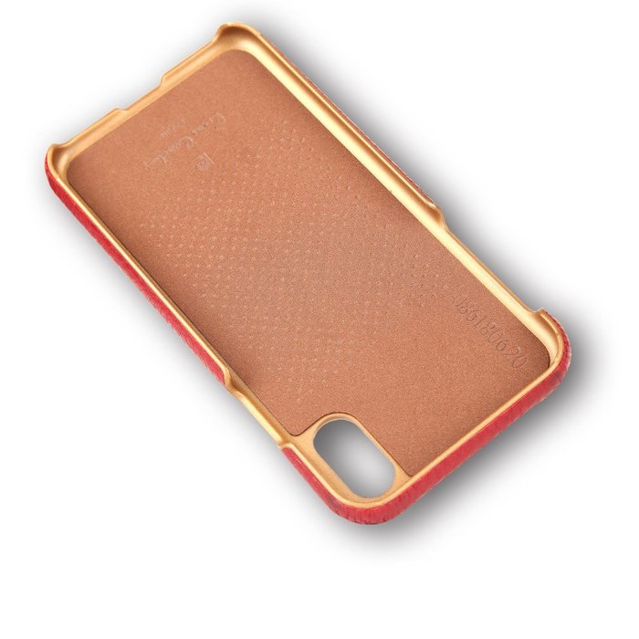 Кожаный чехол накладка Pierre Cardin для iPhone Xs Красный - Изображение 115760