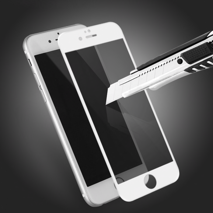 Защитное стекло Baseus Edge 0.3mm Tempered Glass для iPhone 7 Белое - Изображение 115946