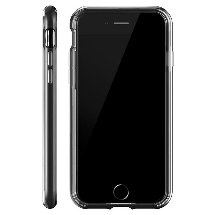 Прозрачный чехол накладка VRS Design Crystal Bumper для iPhone 8 Черный - Изображение 116018