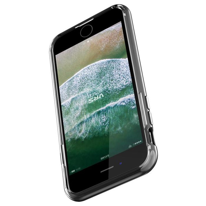 Прозрачный чехол накладка VRS Design Crystal Bumper для iPhone 8 Черный - Изображение 116021