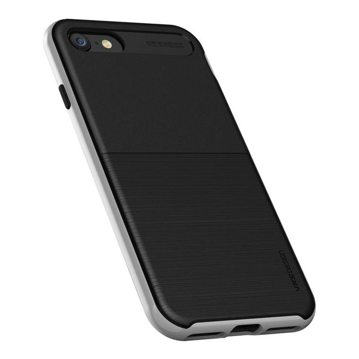 Противоударный чехол накладка VRS Design High Pro Shield для iPhone 8 Черный-Серебро - Изображение 116060