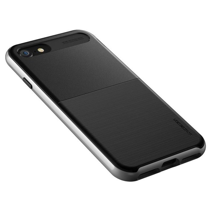 Противоударный чехол накладка VRS Design High Pro Shield для iPhone 8 Черный-Серебро - Изображение 116063