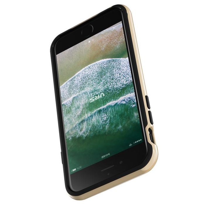 Противоударный чехол накладка VRS Design High Pro Shield для iPhone 8 Черный-Золото - Изображение 116081