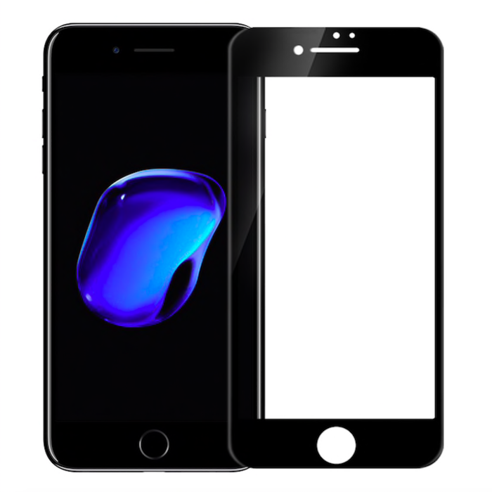 Защитное стекло Baseus Edge 0.3мм для iPhone 7 Plus Черное - Изображение 116229