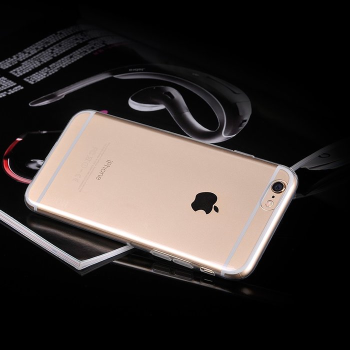 Силиконовый чехол накладка Hoco для iPhone 6S Прозрачный - Изображение 116310