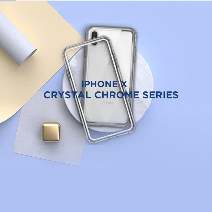 Чехол накладка VRS Design Crystal Chrome для iPhone Xs Max Прозрачный - Изображение 117261