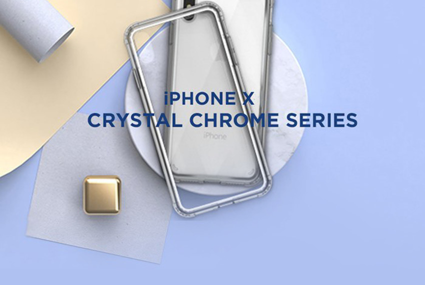 Чехол накладка VRS Design Crystal Chrome для iPhone Xs Max Прозрачный