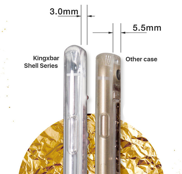 Чехол накладка Kingxbar Shell для iPhone Xs Max Розовое золото - Изображение 117267
