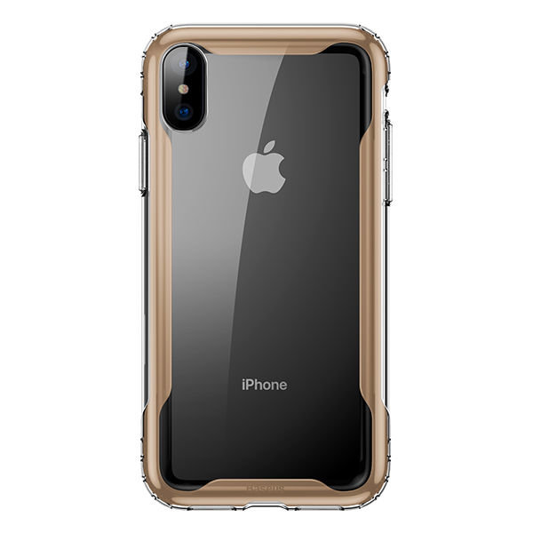 Силиконовый чехол накладка Baseus Armor Case для iPhone Xs Золото - Изображение 117353