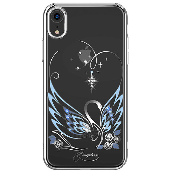 Чехол накладка Swarovski Kingxbar Swan Series для iPhone Xr Серебро - Изображение 117456