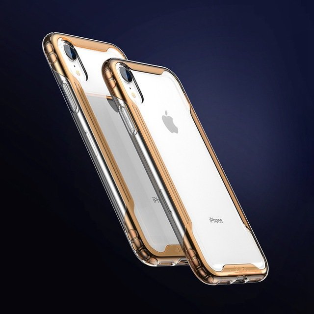 Силиконовый чехол накладка Baseus Armor Case для iPhone Xr Золотой - Изображение 117489