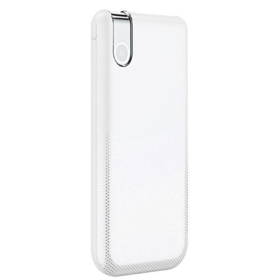 Внешний аккумулятор для телефона Baseus Thin Version 10000 mAh Белый - Изображение 117779