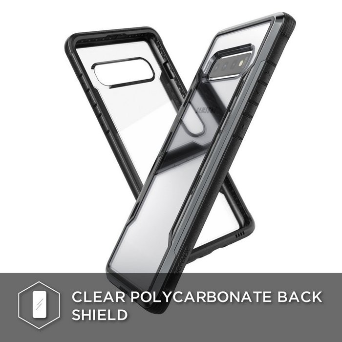 Противоударный чехол накладка X-Doria Defense Shield для Samsung Galaxy S10 Черный - Изображение 118364