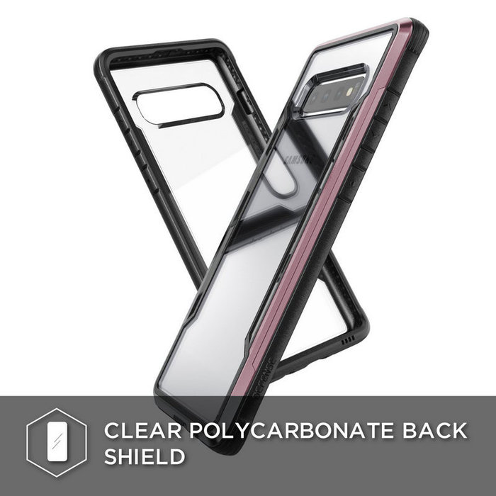 Противоударный чехол накладка X-Doria Defense Shield для Samsung Galaxy S10 Розовый - Изображение 118454