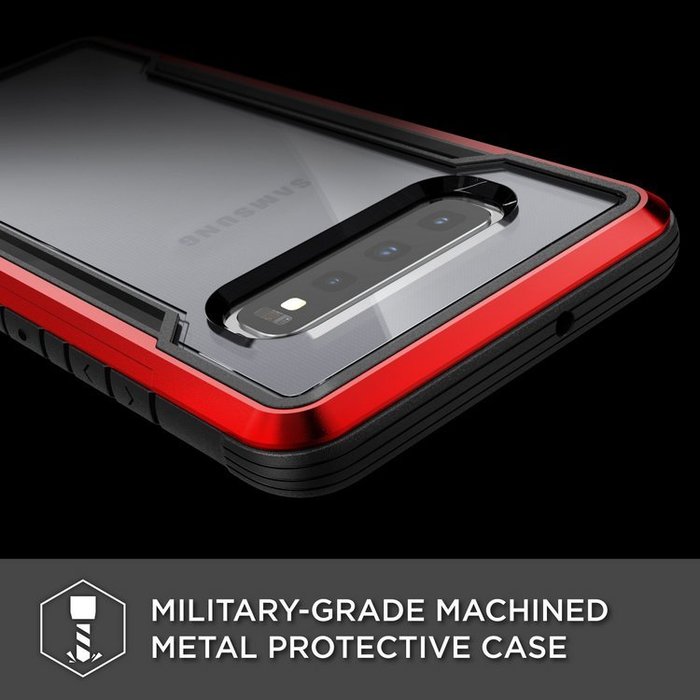 Противоударный чехол накладка X-Doria Defense Shield для Samsung Galaxy S10 Plus Красный - Изображение 118860