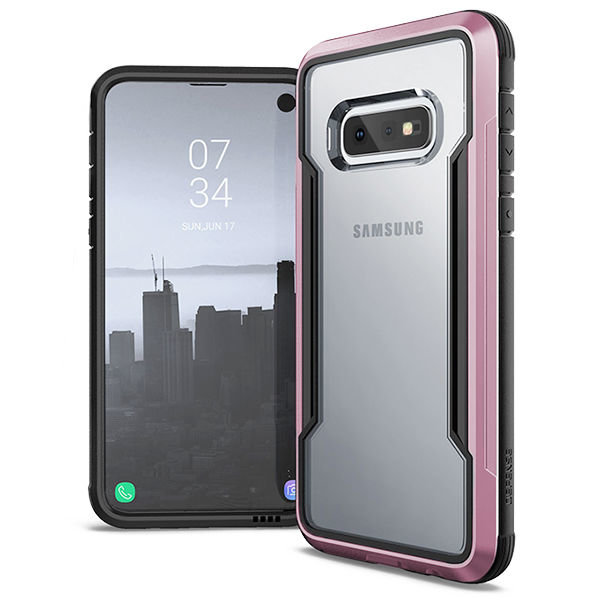 Противоударный чехол накладка X-Doria Defense Shield для Samsung Galaxy S10e Розовый - Изображение 118966
