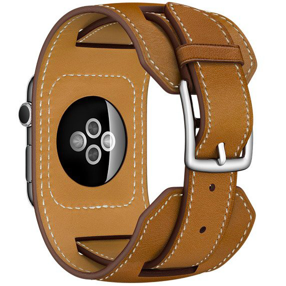 Ремешок кожаный HM Style Cuff для Apple Watch 2 / 1 (38mm) Белый - Изображение 11391