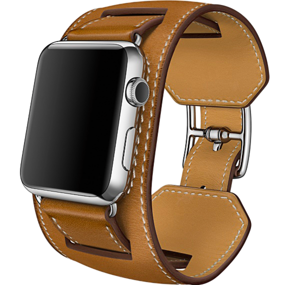 Ремешок кожаный HM Style Cuff для Apple Watch 2 / 1 (38mm) Коричневый - Изображение 11415