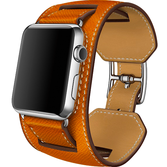 Ремешок кожаный HM Style Cuff для Apple Watch 2 / 1 (38mm) Оранжевый - Изображение 11427
