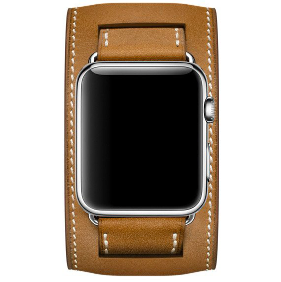 Ремешок кожаный HM Style Cuff для Apple Watch 2 / 1 (42mm) Коричневый - Изображение 11453