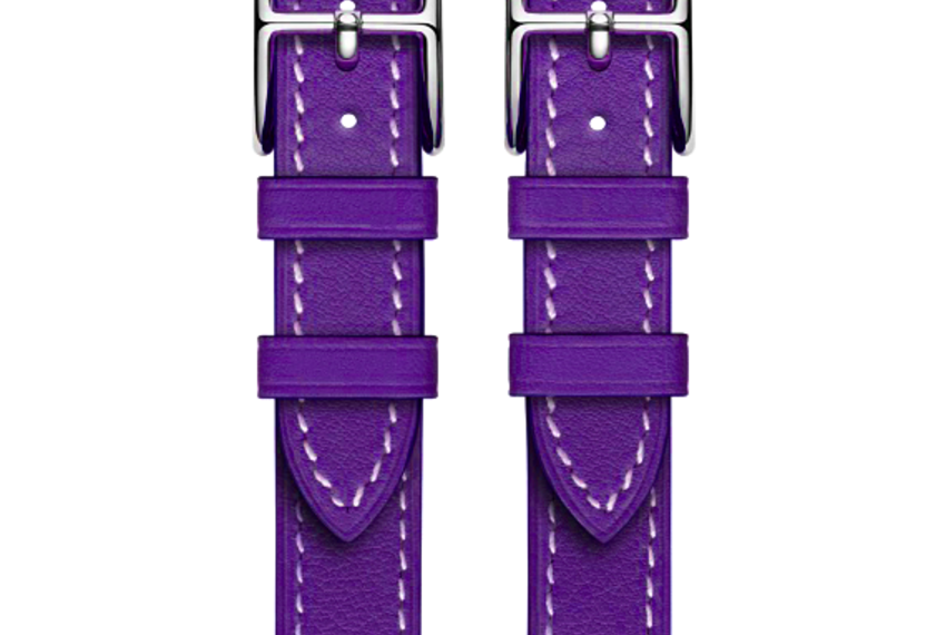Ремешок кожаный HM Style Double Buckle для Apple Watch 42mm Purple