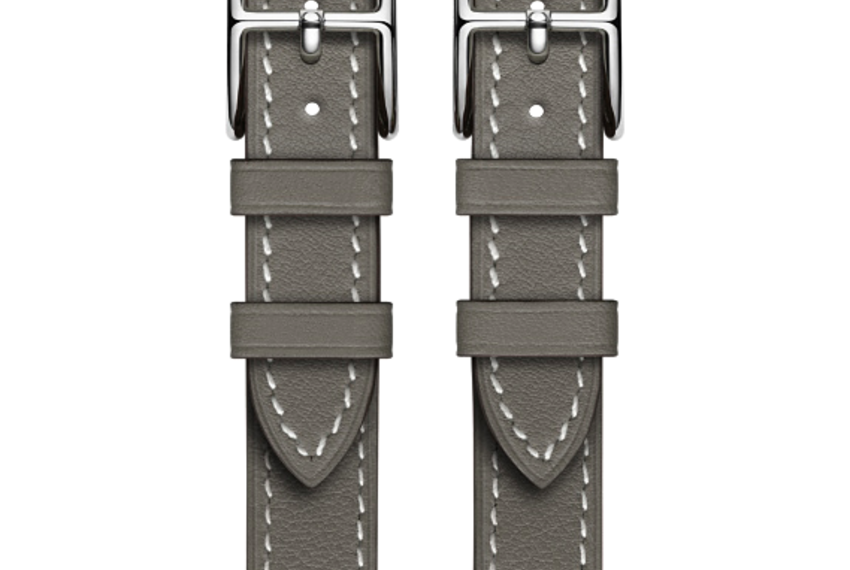 Ремешок кожаный HM Style Double Buckle для Apple Watch 42mm Grey