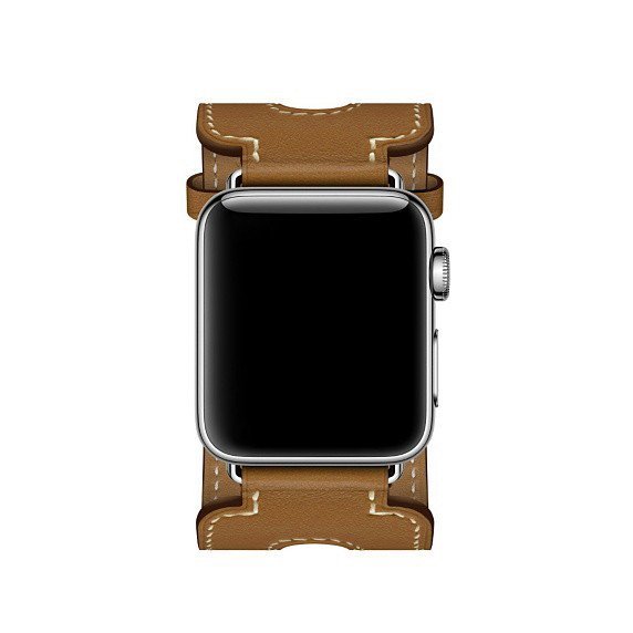 Ремешок кожаный HM Style Double Buckle для Apple Watch 42mm Brown - Изображение 11521
