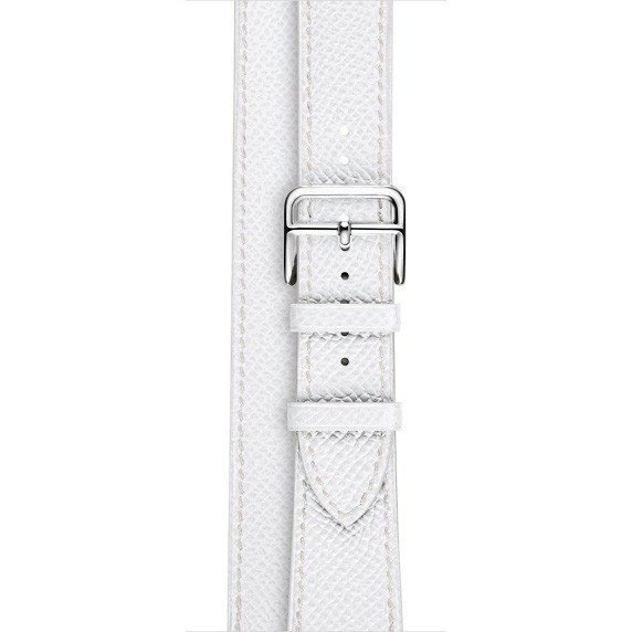 Ремешок кожаный HM Style Double Tour для Apple Watch 2 / 1 (38mm) Белый - Изображение 11537