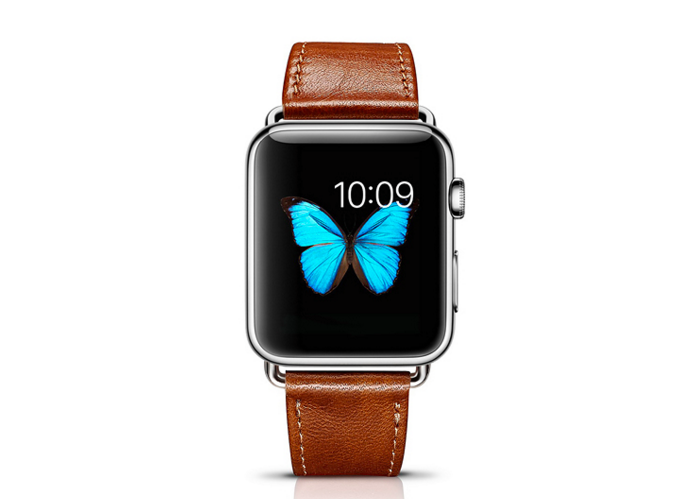 Ремешок кожаный iCarer Genuine Leather для Apple Watch 2 / 1 (38mm) Светло-Коричневый - Изображение 11657