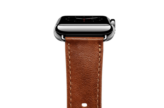 Ремешок кожаный iCarer Genuine Leather для Apple Watch 2 / 1 (38mm) Светло-Коричневый - Изображение 11659