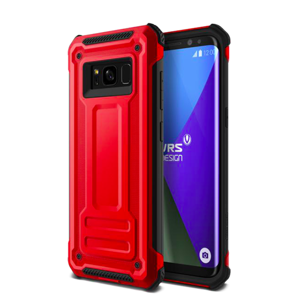 Противоударный чехол накладка VRS Design Terra Guard для Samsung Galaxy S8 Красный - Изображение 7179
